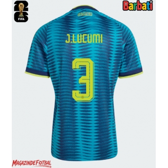 Columbia Jhon Lucumi #3 Tricou Fotbal Replică Mondial 2026 Barbati Deplasare